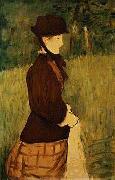 Edouard Manet Woman walking in the Garden France oil painting artist